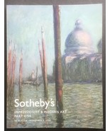 Sotheby&#39;s Catalog Impressionist &amp; Modern Art Part One NY November 2 2005... - £15.63 GBP