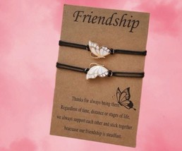 friendship bracelets with butterfly charms - Couples Bracelets - £9.77 GBP