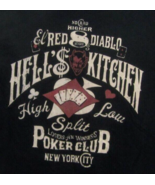 Lucky Mens T-Shirt (L) &quot;Hell&#39;s Kitchen Poker Club&quot; Graphic Print Long Sl... - £22.15 GBP