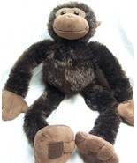 VERY SOFT BROWN PULL &amp; ADJUSTABLE ARM MONKEY 23&quot; Plush Stuffed Animal Toy - $372.20 MXN