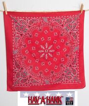 USA MADE Hav-A-Hank WWJD Jesus Red Paisley BANDANA Face Mask Neck SCARF ... - $7.99