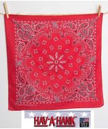 USA MADE Hav-A-Hank WWJD Jesus Red Paisley BANDANA Face Mask Neck SCARF ... - $7.99