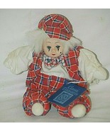 Classic Treasures Aribella Porcelain Head Doll Red Blue Checkered Outfit... - £13.23 GBP