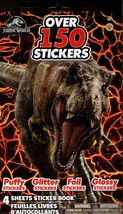 Jurassic World  - Over 150 Stickers 4 Sheet Sticker Book - £7.10 GBP