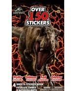 Jurassic World  - Over 150 Stickers 4 Sheet Sticker Book - £6.96 GBP