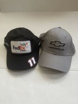 Fedex Racing Danny Hamlin Adjustable Black And Chevy Hat Lot Nascar Automotive - £16.08 GBP