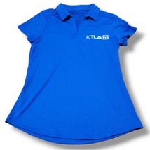 Nike Golf Top Size Small Nike Dri-fit Polo Shirt KTLA5 Logo NWOT New Wit... - $33.65