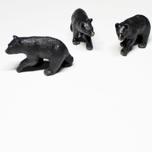 Black Bear Toy Set/3 11538 Micro-mini Doll House Shoppe Miniature - £3.54 GBP