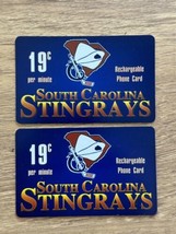 Vintage South Carolina StingRays Calling Phone Card Lot of 2 Minor Hocke... - £7.73 GBP