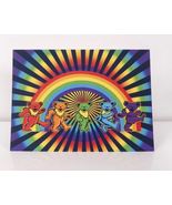 Grateful Dead Dancing Bears Rainbow   Greeting Card    - $5.99