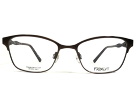 Flexon Eyeglasses Frames HARLOW 210 Brown Square Full Rim 50-16-135 - £52.03 GBP