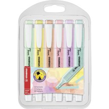 STABILO Highlighter swing cool Pastel - Wallet of 6 - Assorted Colors - £15.16 GBP