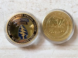 U.S. Army Special Forces De Oppresso Liber Challenge Coin 40mm - £11.09 GBP