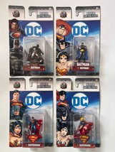 DC Nano Metalfigs Superman, Supergirl &amp; 2 Batman Figures Die-Cast Metal Ages 3+ - $19.59