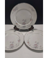 set of 3 Warwick Silver Poppy 9572 bread and butter side salad plates - €17,53 EUR