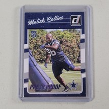 Maliek Collins Rookie Card Press Proof Dallas Cowboys 2016 Donruss Football - £4.95 GBP