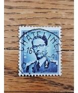 Belgium Stamp King Baudouin 4f Used Blue &quot;Chatelineau&quot; - $2.99