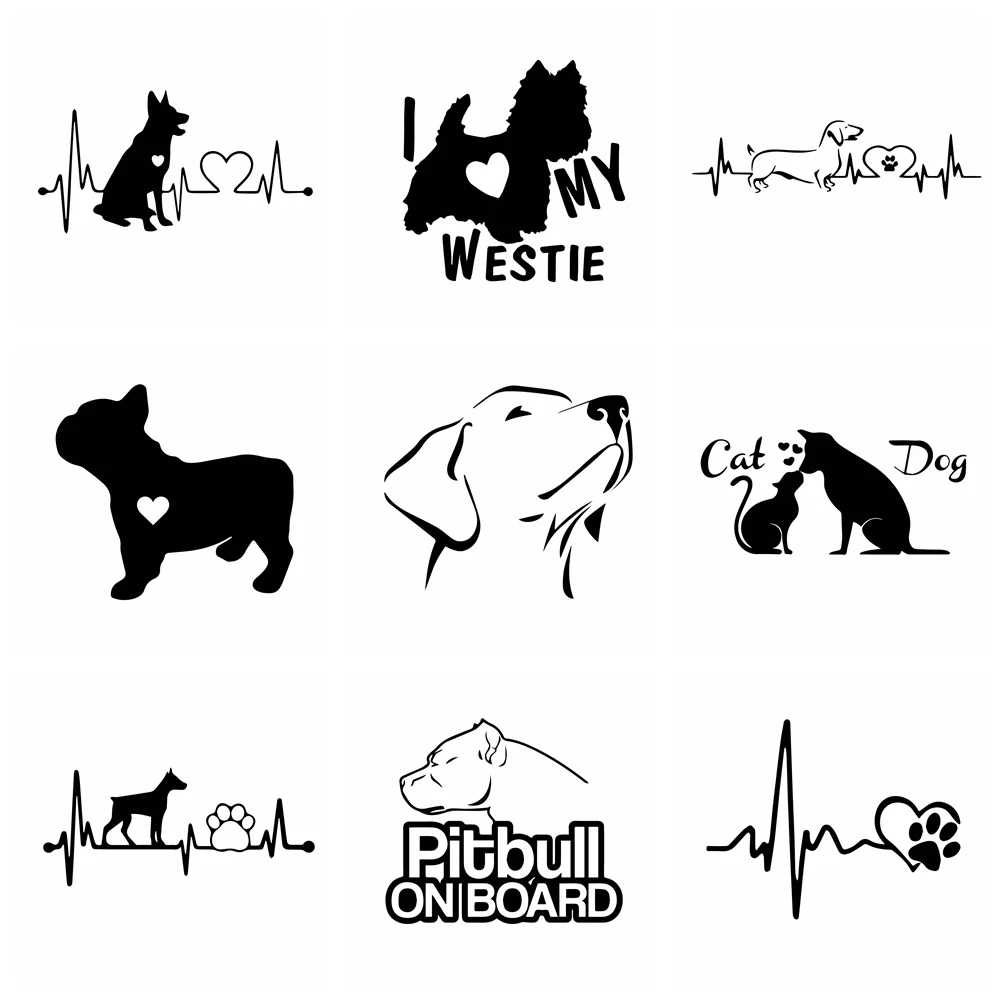 Ot sale dog car sticker animals vinyl decal for auto windows decor pet car stickers car thumb200