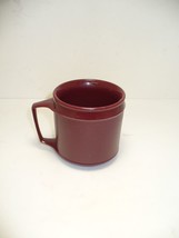 Vintage Red Plastic Insulated Aladdin Mug Made in Tennessee U.S.A. USED - £5.10 GBP