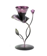  #10001118 Lilac Flower Tealight Candleholder - £19.86 GBP