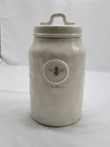 Vintage Rae Dunn Stamp Bumble Bee 8&quot; Canister Jar Artisan Collection - £29.56 GBP