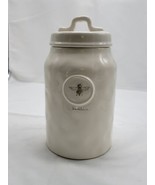Vintage Rae Dunn Stamp Bumble Bee 8&quot; Canister Jar Artisan Collection - £29.02 GBP