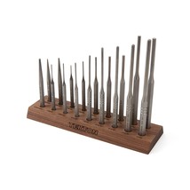 TEKTON Punch Set with Walnut Block (18-Piece) | Made in USA | 66564 - $101.99