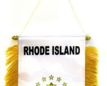 Moon Knives State of Rhode Island Mini Flag 4&#39;&#39;x6&#39;&#39; Window Banner w/suct... - $2.88