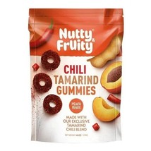 Nutty &amp; Fruity Chili Tamarind Spiced Gummies Peach Rings  2.5 lb 40 Ounce Gummy - £20.27 GBP