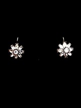 Vintage Chloe &amp; Isabel &quot;Mirabelle Gold Tone&amp; Rhinestone Signed Clip On Earrings - £12.86 GBP