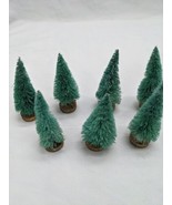 Lot Of (7) Holiday Christmas Village Trees - $9.50
