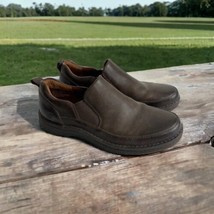 Born Mens Shoe Size 8.5 Brown Kent Slip-On Loafer Round Toe Comfort - $35.86