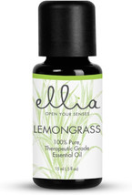Ellia Lemongrass Diffuser Essential Oil, 15 mL Bottle, Clear, 5 Fl Oz - £4.62 GBP