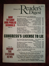 Readers Digest February 1983 Jimmy Carter Gerald R. Ford Ray Bradbury   - £6.43 GBP