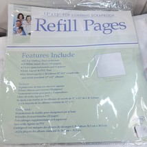 Top Loading Scrapbook album Refill Pages 5 Pack Markings by C.R. Gibson ... - $10.00
