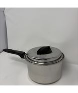 Vintage Ekco Flint Stainless Steel 1-1/2 Qt Sauce Pan W/ Lid 1.5 Quart - $34.55 CAD