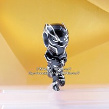 925 Sterling Silver Marvel Avengers Black Panther Charm With Enamel  - £13.03 GBP