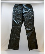 Women’s Black Faux Leather Pants Stretch 30” Waist - $13.86