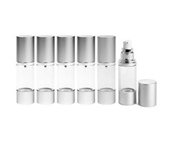 Perfume Studio Airless Pump Bottle 1 oz: Set of 6 Cosmetic Treatment Airless Pum - £21.99 GBP