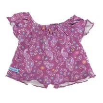 2013 American Girl Purple Peacock PJ&#39;s Pajama Set Top F5337 PJs Tshirt - $7.99
