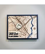 Truist Park Atlanta Georgia 3D Wooden Map, Black Frame, Laser Cut Stadiu... - $731.25 MXN