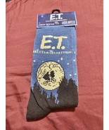 Men&#39;s E. T. The Extra-Terrestrial Socks Crew Socks Shoe Size 6-12 Blue - $146.70 MXN