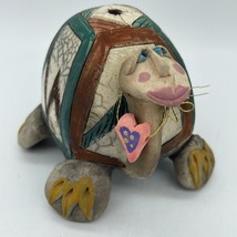 Turtle Ceramic Abstract Sculpture Figurine Statue Signed - $40.00