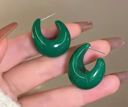 Retro niche design sense U-shaped earrings for women Drop studs for deep - $19.80