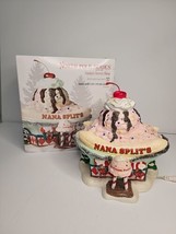 Dept 56 North Pole Village Series &quot;Nana Split&#39;s Ice Cream Parlor&quot; Rare Find - £150.49 GBP