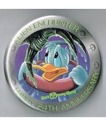 alien encounter Happy 24th Anniversary Walt Disney World Pin back Button... - €21,90 EUR