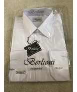 Berlioni Men&#39;s Convertible Cuff Solid Dress Shirt L 16-16.5 34/35 Ships ... - $938.55 MXN