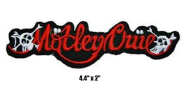 Mötley Crüe Rock and Roll Band Embroidered Iron On Patch 4.4&quot; x 2&quot; Motley Crue - £3.98 GBP