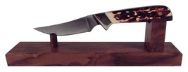 Walnut Wooden Knife Stand Display for Hunting Pocket or Collectible Knives - $21.99