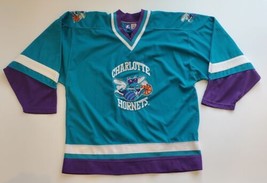 Charlotte Hornets Vintage 90s Starter Hockey Style Jersey Size Large Korea - £130.11 GBP